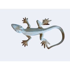 Rustic‎ Gecko Lizard Cast Iron Sculpture Statue Figure Reptile Door Stop Decor